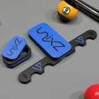 Billiard cue stand and chalk box blue set 