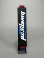 Black chalk dispenser with snooker academy logo by Cue Action