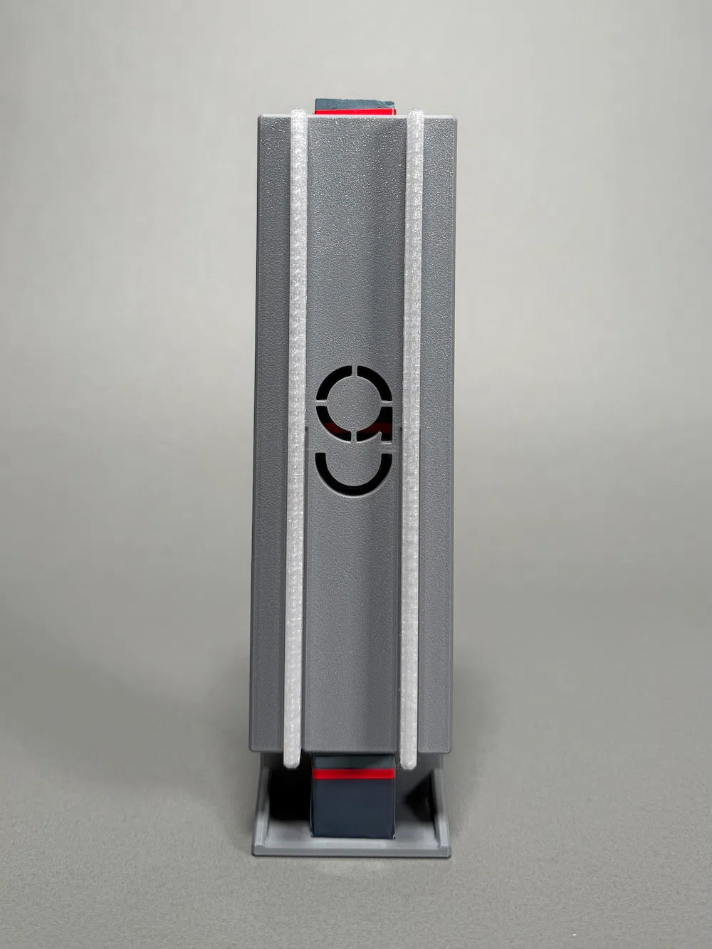 Gray Chalk Dispenser by CA filled with chalk