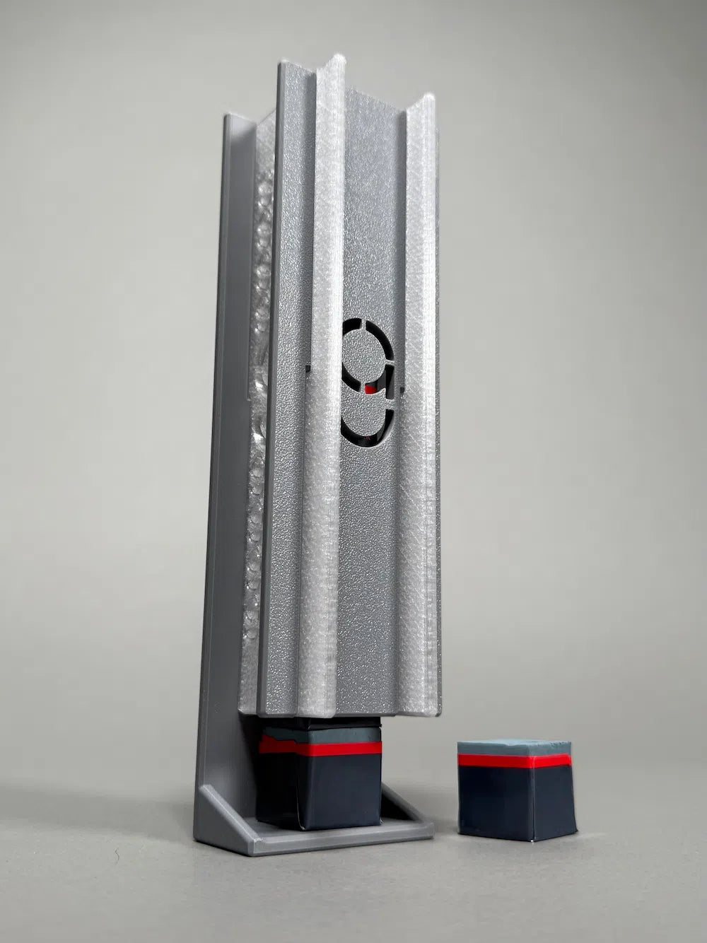 Gray Chalk Dispenser by CA with a pool/snooker chalk