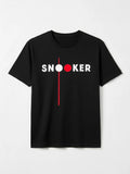 black t-shirt snooker