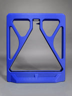 blue snooker triangle by BD on gray background