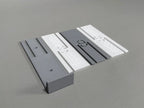 Gray and white chalk dispenser