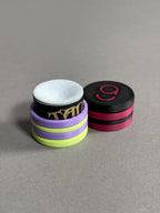chalk holder designed by cue action in black and pink
