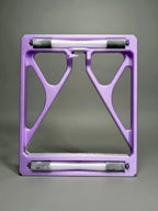 Purple DB snooker triangle on a gray background